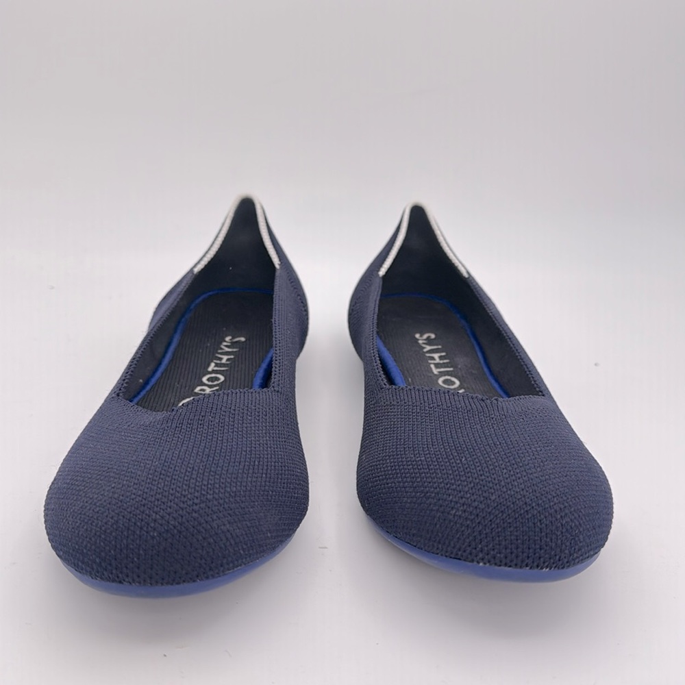 Rothy’s‎ - women’s The flat travel ballet knit shoes navy blue size 8.5 - Picture 4 of 9